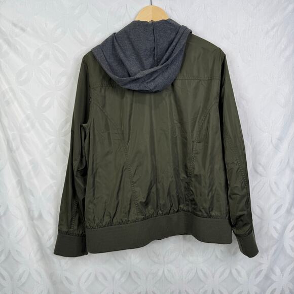 Torrid Nylon Jersey Bomber Olive  Jacket Size 2X - Picture 7 of 10
